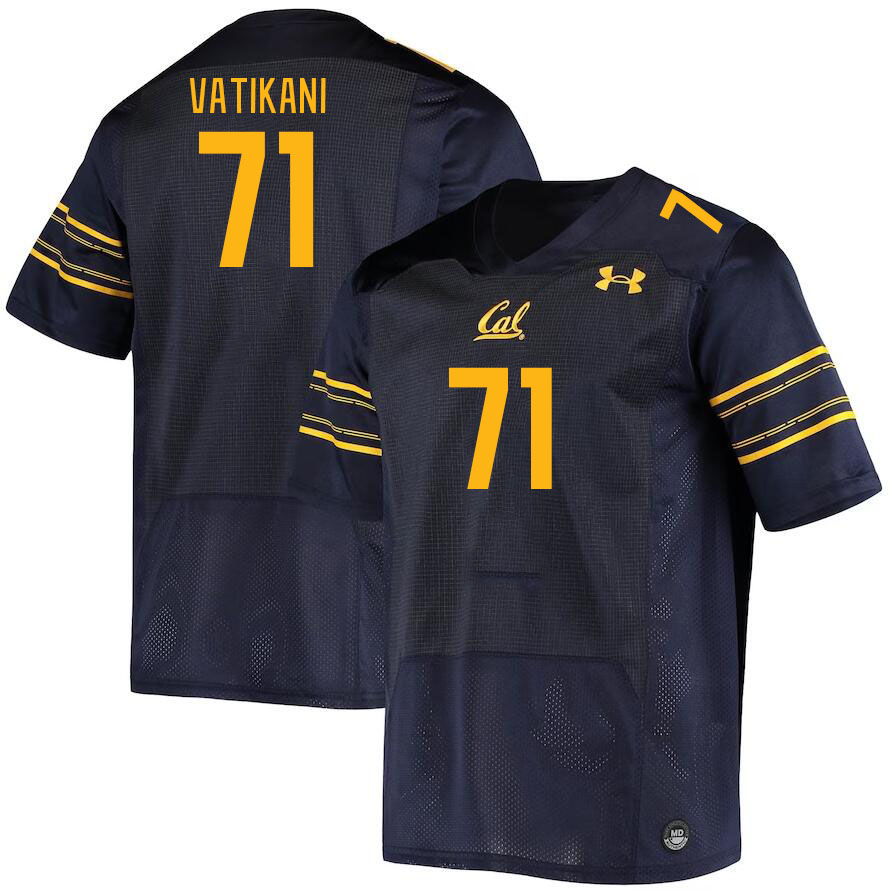 Men #71 Sioape Vatikani California Golden Bears College Football Jerseys Stitched Sale-Navy